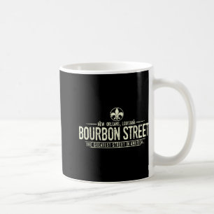 Bourbon Street New Orleans Louisiana Distressed Coffee Mug