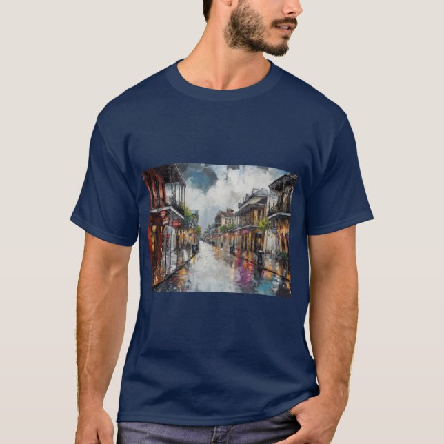 Bourbon Street New Orleans T-Shirt (Front)