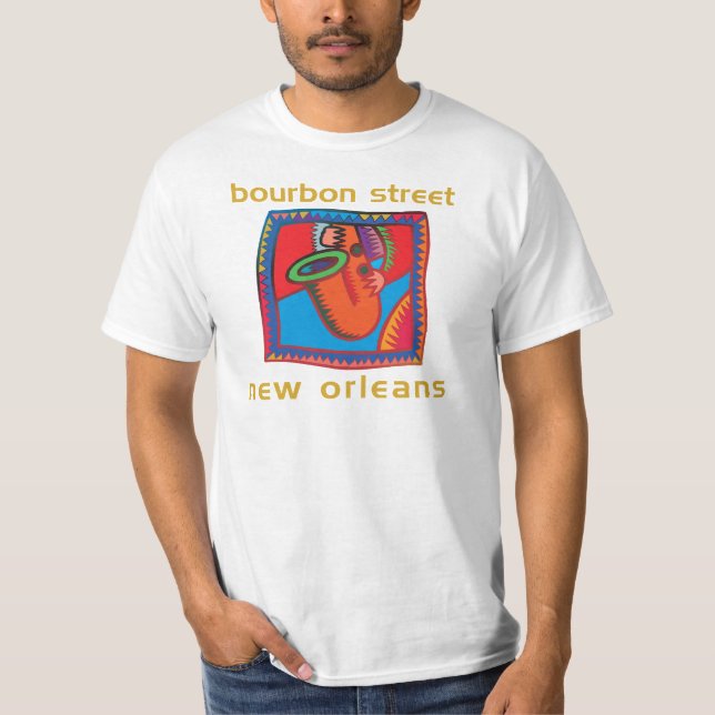 Bourbon Street New Orleans T-Shirt (Front)