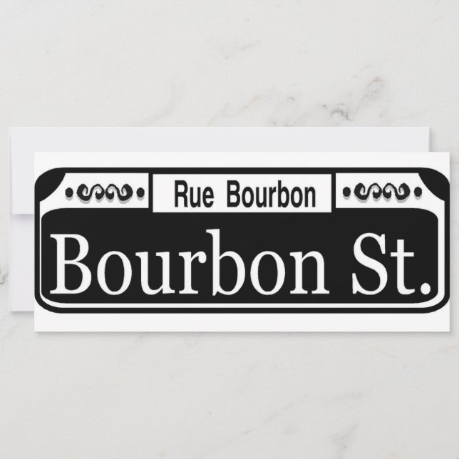 Bourbon Street Sign (Front)