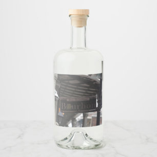 Bourbon Street Sign Bottle Label