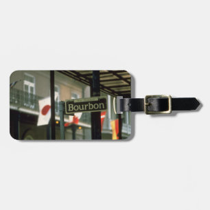 Bourbon Street Sign in New Orleans Luggage Tag