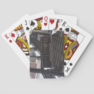 Bourbon Street Sign Playing Cards