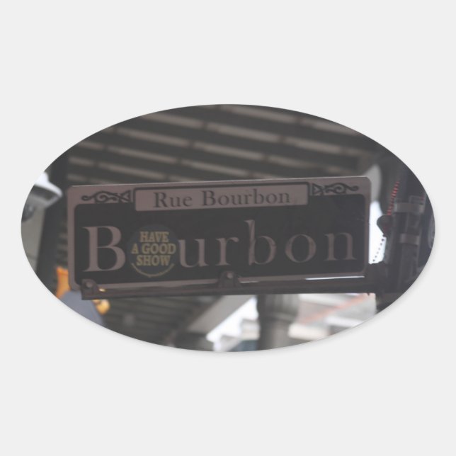 Bourbon Street Sign Stickers (Front)