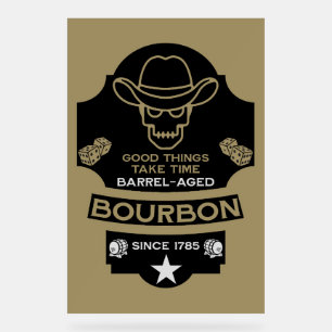 Bourbon Whiskey Art Acrylic Sign