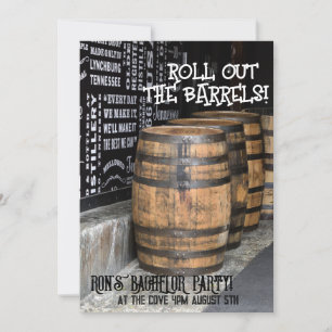 BOURBON WHISKEY BACHELOR PARTY INVITATIONS