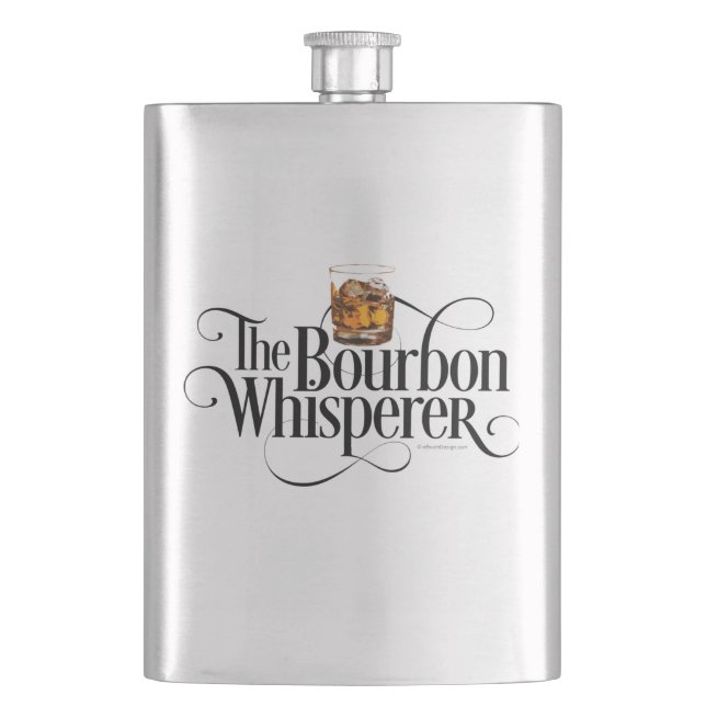 Bourbon Whisperer Flask (Front)
