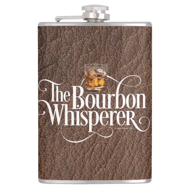 Bourbon Whisperer Flask (Front)