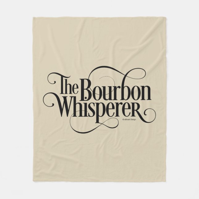 Bourbon Whisperer Fleece Blanket (Front)