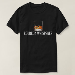 Bourbon Whisperer Whiskey Lover Design T-Shirt