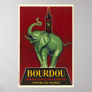 Bourdou Vintage Aperitif Poster