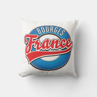 Bourges france vintage logo. cushion