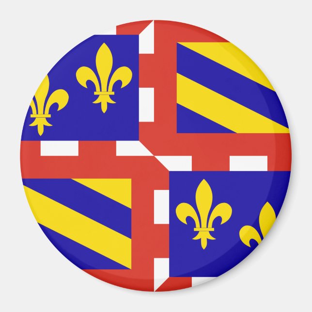 Bourgogne flag Magnet (Front)
