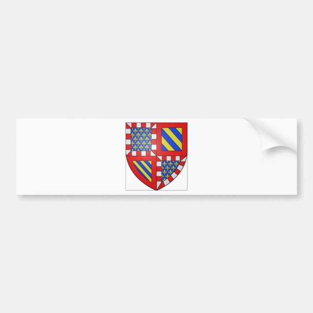 Bourgogne (France) Coat of Arms Bumper Sticker (Front)