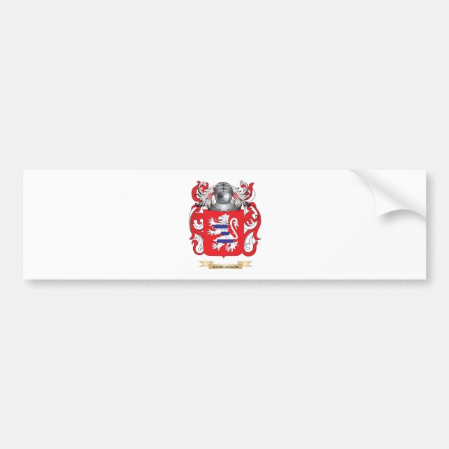 Bourguignon Coat of Arms (Family Crest) Bumper Sticker (Front)