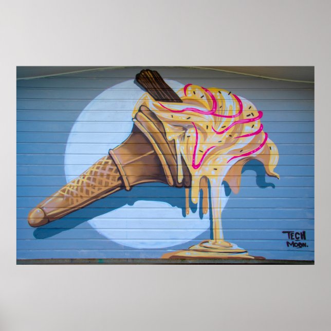 BOURNEMOUTH PIER - ICE CREAM ART POSTER (Front)