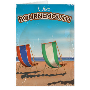 Bournemouth vintage travel poster