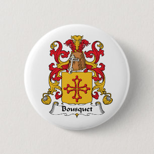 Bousquet Family Crest 6 Cm Round Badge