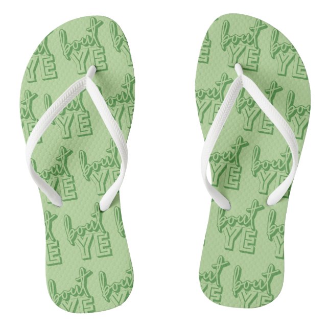 Bout Ye Flipflops, Northern Irish Greeting Flip Flops (Footbed)