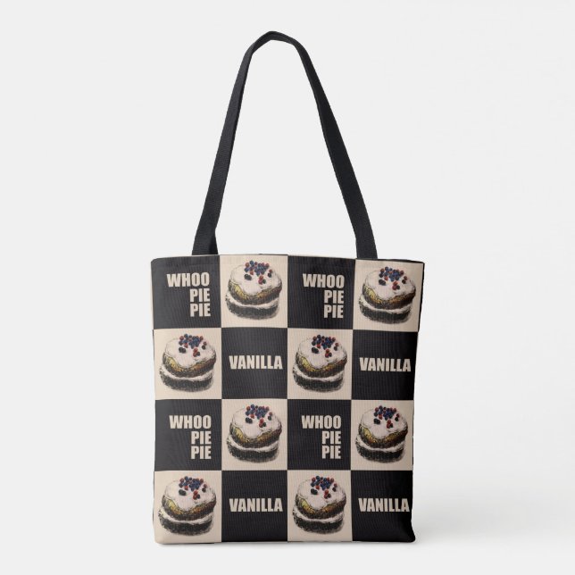 [BoutBoutBout] Vanilla Whoopie Pie   Socks Flip Fl Tote Bag (Back)