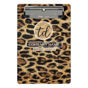 Boutique Branding Leopard Skin Beauty Industry Mini Clipboard