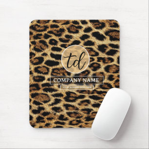 Boutique Branding Leopard Skin Beauty Industry Mouse Mat
