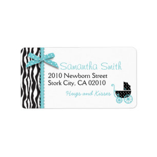 Boutique Chic Boy Address Label
