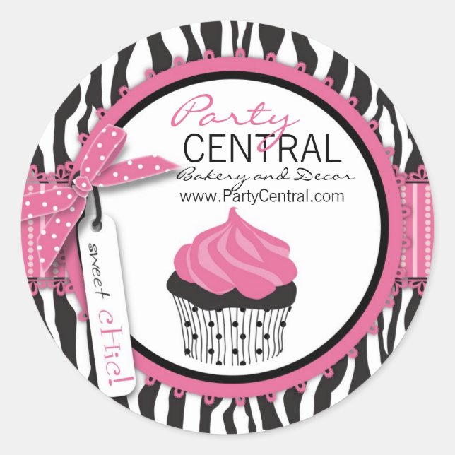 Boutique Chic Business Sticker (Front)