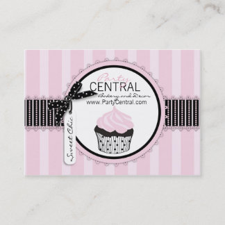 Boutique Chic Cupcake Bakery Business Card
