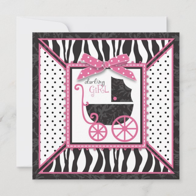 Boutique Chic Invitation Square (Front)