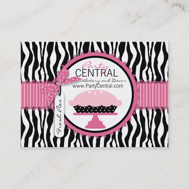 Boutique Chic Pie Business Card (Front)