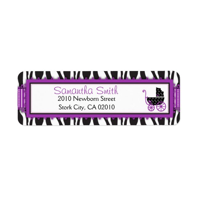 Boutique Chic Violet Return Label B (Front)