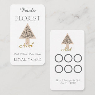 Boutique Florist Seasonal Customer Loyalty Card