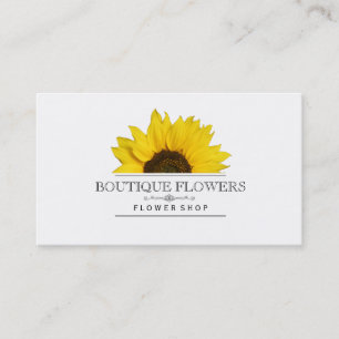 Boutique Flowers   Sun Flower Business Card