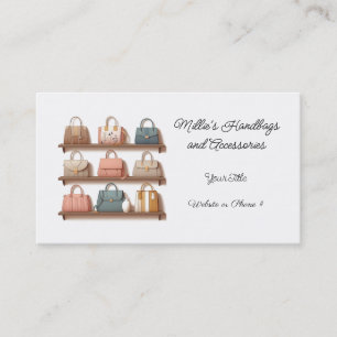 Boutique Handbag Accessories Business Card
