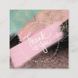 Boutique Online Closet Thrift Clothing Business Square Business Card