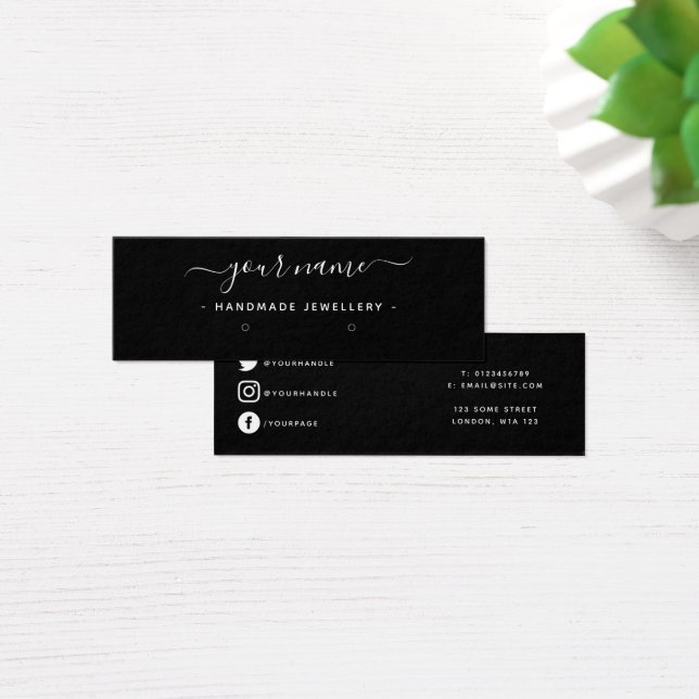 Boutique Simple earring mini display card (Desk)