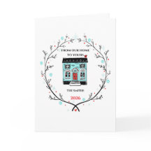 Boutique stationery style Holiday Greeting Card
