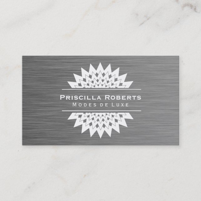 Boutique Steel | Modern Luxe 2 Business Card (Front)