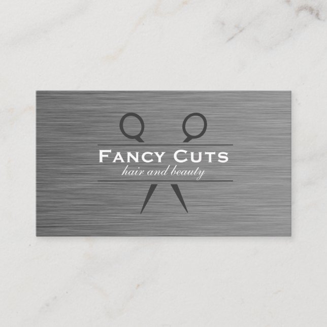 Boutique Steel | Modern Luxe Business Card (Front)