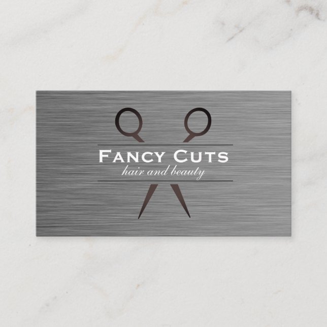 Boutique Steel | Modern Luxe Business Card (Front)