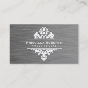 Boutique Steel   Modern Luxe Business Card