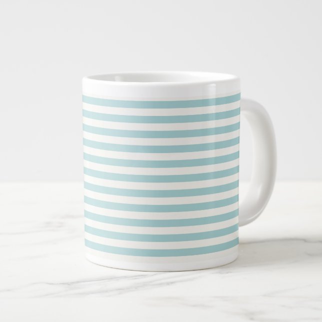 Boutique Stripes 20oz / SIZES & STYLE OPTIONS - Large Coffee Mug (Front Right)