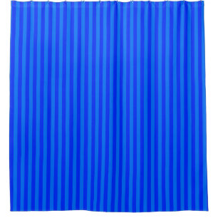 Boutique Stripes Blue - Bathroom Shower Curtain