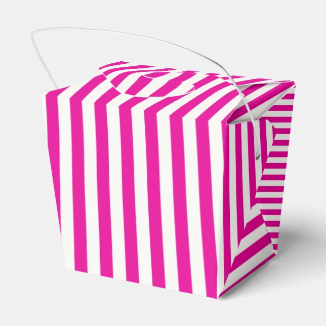 Boutique Stripes - Favour Boxes Take Out (Back Side)
