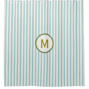 Boutique Stripes (Monogram) - Shower Curtain