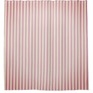 Boutique Stripes Pink / Chandeliers - Shower Curtain