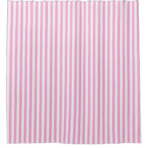 Boutique Stripes Pink / Chandeliers - Shower Curtain