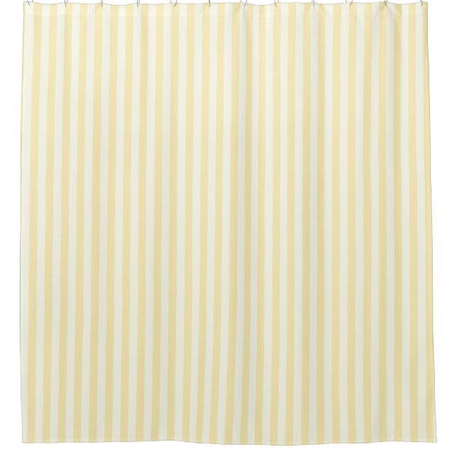 Boutique Stripes Yellow / Chandeliers - Shower Curtain (Front)