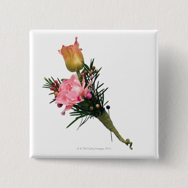 Boutonniere 15 Cm Square Badge (Front)